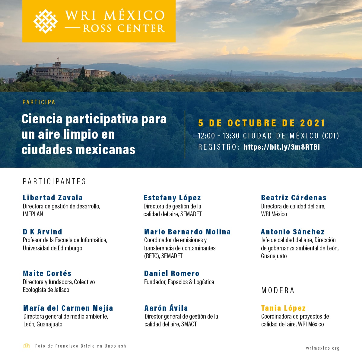 Ciencia participativa para un aire limpio en ciudades mexicanas